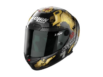 X-804 RS U.C. Replica C. Checa Gold Integralhelm (Carbon/Gold)