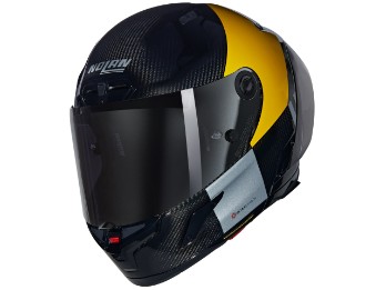X-804 RS Ultra Carbon Combo Gara 350 Motorradhelm (Gelb/Grau/Schwarz)