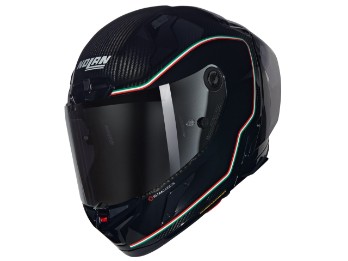 X-804 RS Ultra Carbon Asso Di Picche 341 Motorradhelm (Schwarz/Grün/Weiß/Rot)