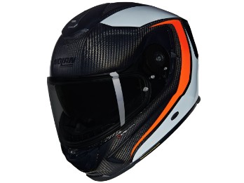 X-903 Ultra Carbon Intrigo 344 Motorradhelm (Grau/Orange/Carbon)