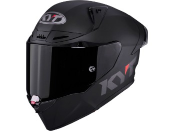 R1R Plain Motorradhelm (Schwarzmatt)