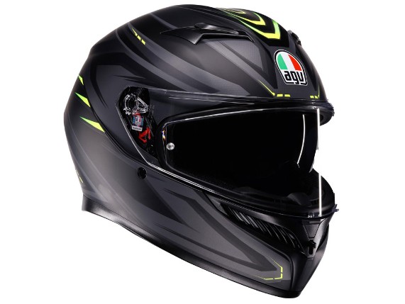 AGV K3 Syth Integralhelm (mattschwarz / fluogelb)