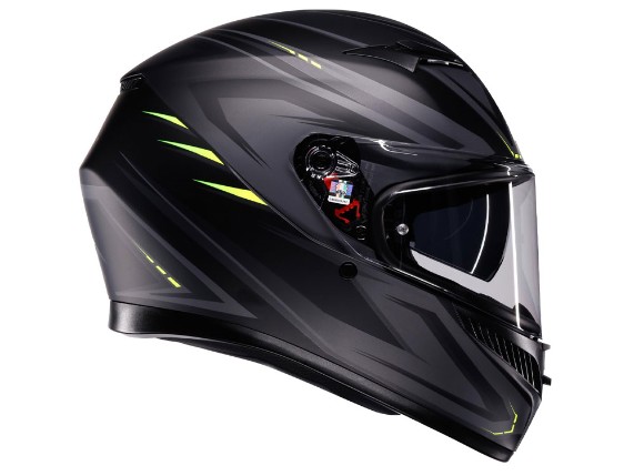 AGV K3 Syth Integralhelm (mattschwarz / fluogelb)