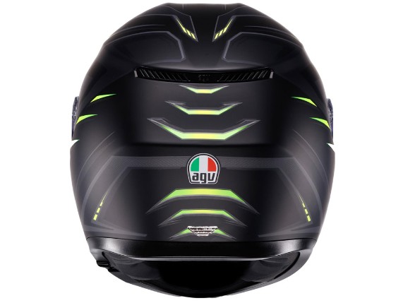 AGV K3 Syth Integralhelm (mattschwarz / fluogelb)