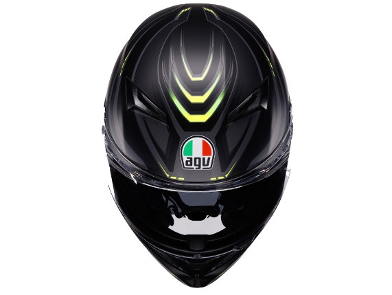 AGV K3 Syth Integralhelm (mattschwarz / fluogelb)