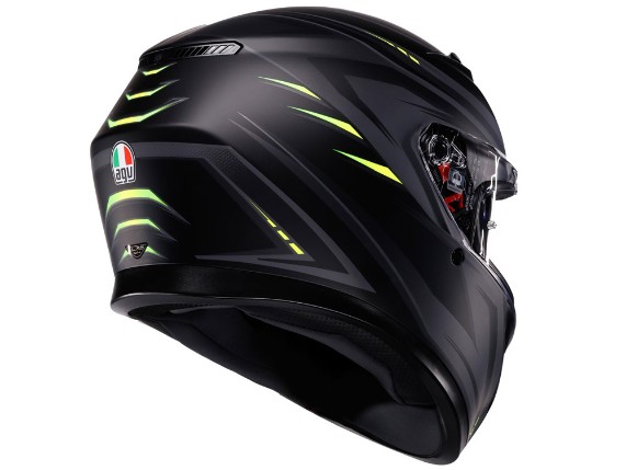 AGV K3 Syth Integralhelm (mattschwarz / fluogelb)