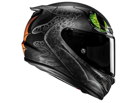 HJC RPHA 12 Toothless II Universal MC4SF Integralhelm (schwarz)