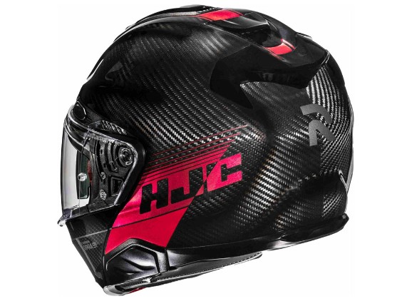 HJC RPHA 91 Carbon Elig Klapphelm (schwarz / carbon / rot)