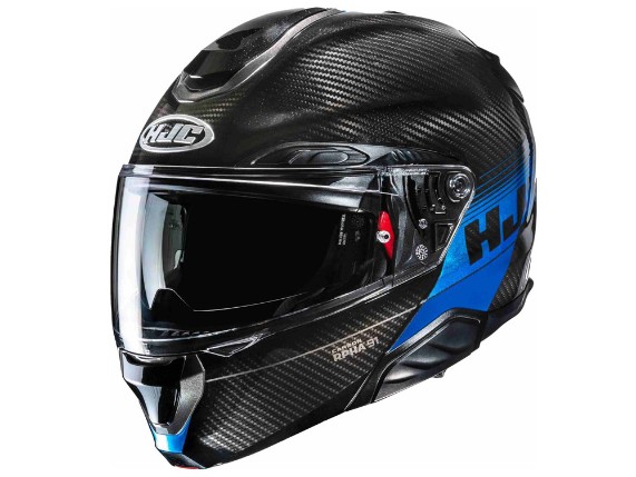 HJC RPHA 91 Carbon Elig Klapphelm (schwarz / carbon / blau)
