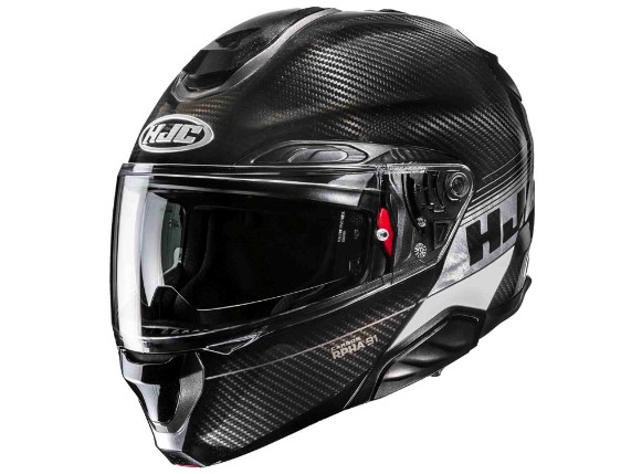 HJC RPHA 91 Carbon Elig Klapphelm (schwarz / carbon / silber)
