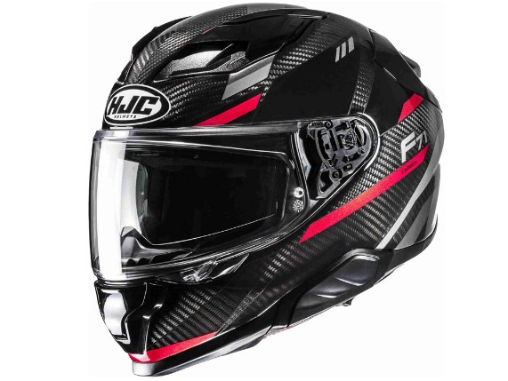 HJC F71 Carbon Esira Integralhelm (schwarz / carbon / rot)
