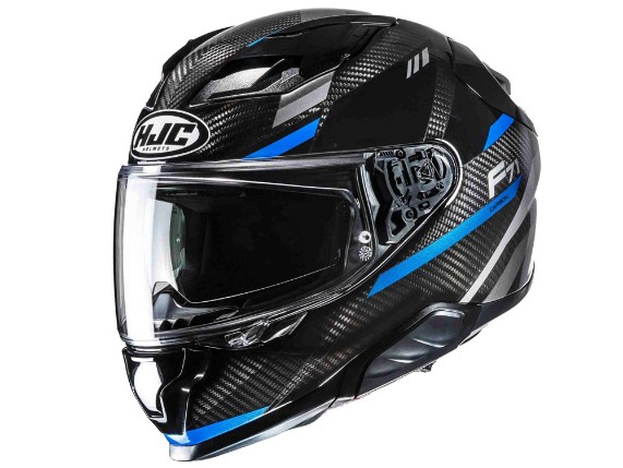 HJC F71 Carbon Esira Integralhelm (schwarz / carbon / blau)