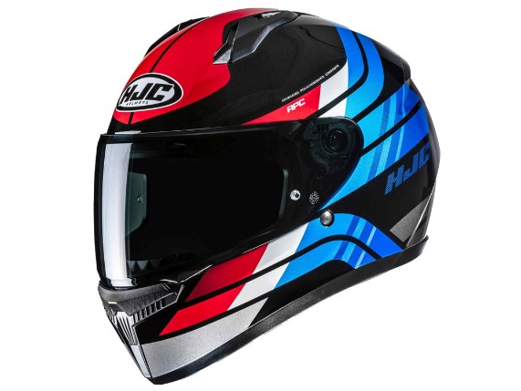 HJC C10 Hiper Integralhelm (schwarz / rot / blau)