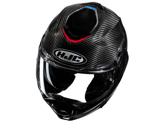 HJC F100 Carbon Stan MC1 Klapphelm (schwarz / rot / blau)