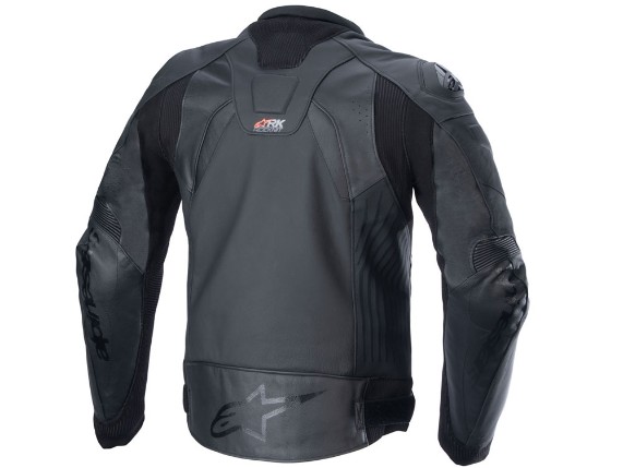 Alpinestars GP Plus R V4 Rideknit perforierte Leder Motorradjacke (schwarz)