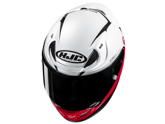 HJC RPHA 12 Kos MC1 Integralhelm (weiß / rot / schwarz)