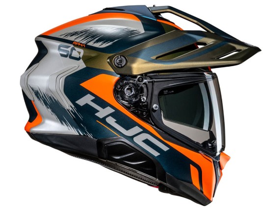 HJC RPHA 60 Quid Endurohelm (orange / schwarz / silber)