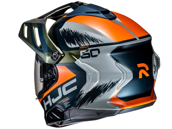 HJC RPHA 60 Quid Endurohelm (orange / schwarz / silber)