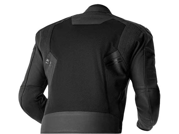 RST S1 Mesh D3O Leder Motorradjacke (schwarz)