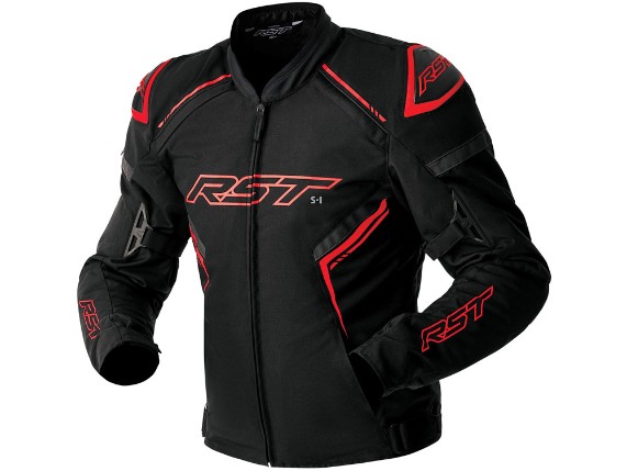 RST S1 D3O Motorradjacke (schwarz / rot)