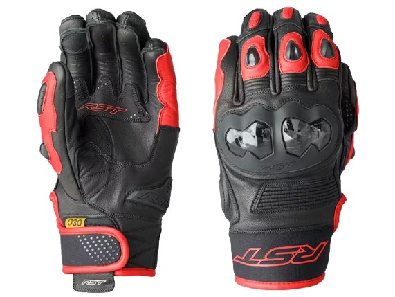 RST Freestyle 3 D3O Motorradhandschuhe (schwarz / rot)