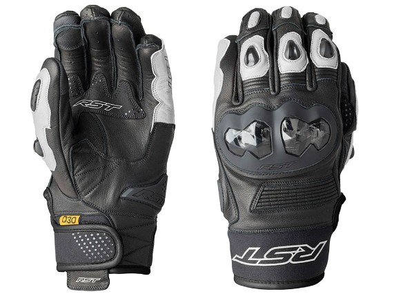 RST Freestyle 3 D3O Motorradhandschuhe (schwarz / weiß)