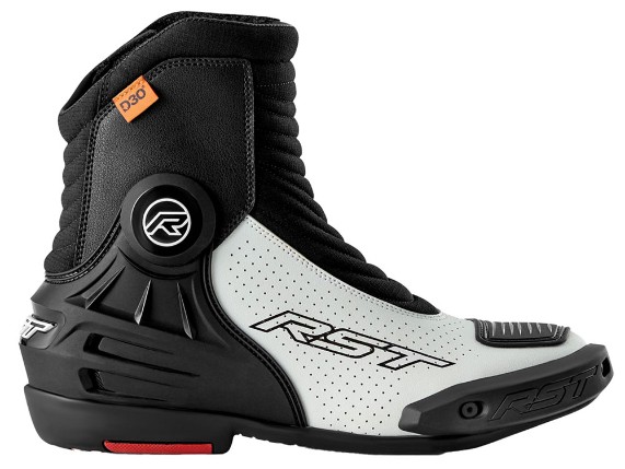RST Tractech Evo D3O Short perforierte Motorradstiefel (schwarz / weiß)
