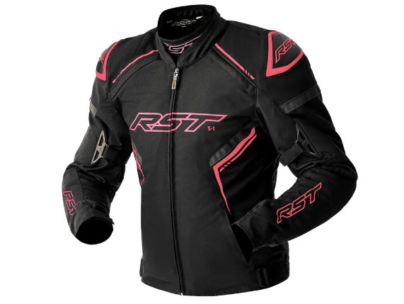 RST S1 D3O Motorradjacke Damen (schwarz / pink)