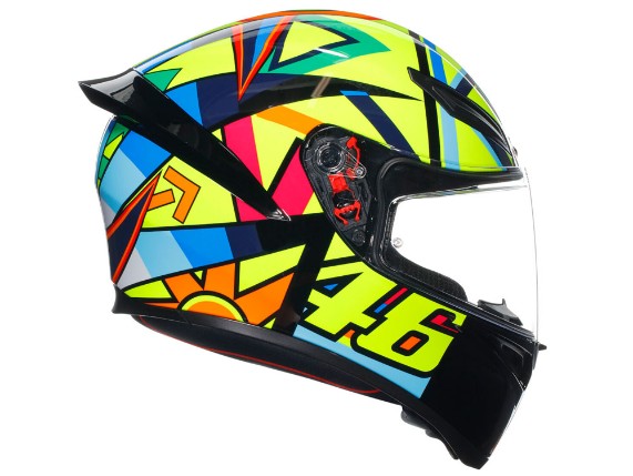 AGV K-1 S Soleluna 2017 Integralhelm (gelb / blau / rot)