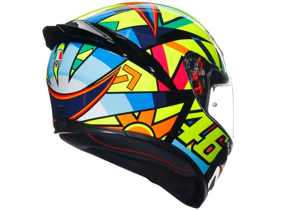 AGV K-1 S Soleluna 2017 Integralhelm (gelb / blau / rot)