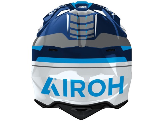 Airoh Wraaap Conquer Motocrosshelm (blau / weiß / schwarz)