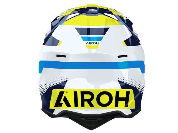 Airoh Wraaap Vision Motocrosshelm (weiß / blau / gelb)