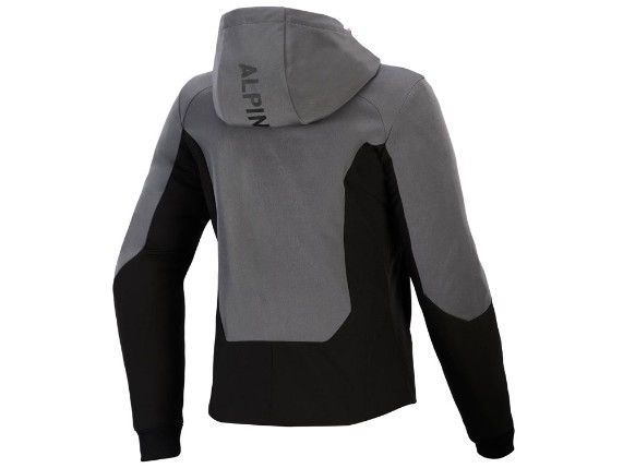 Alpinestars Stella Radium Tech Zip Motorrad Hoodie Damen (grau / schwarz)