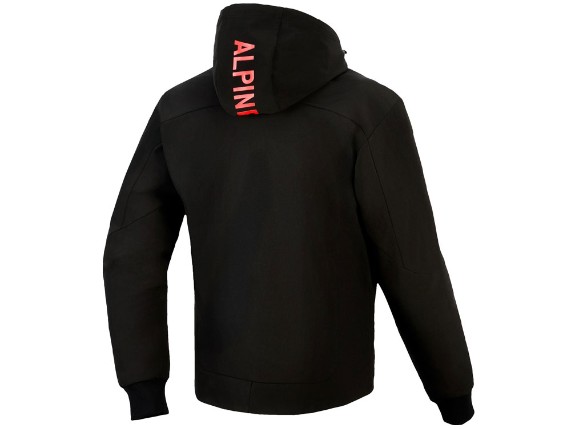 Alpinestars Radium Tech Zip Motorrad Hoodie (schwarz / rot)