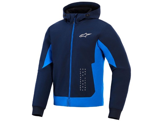 Alpinestars Radium Tech Zip Motorrad Hoodie (blau)