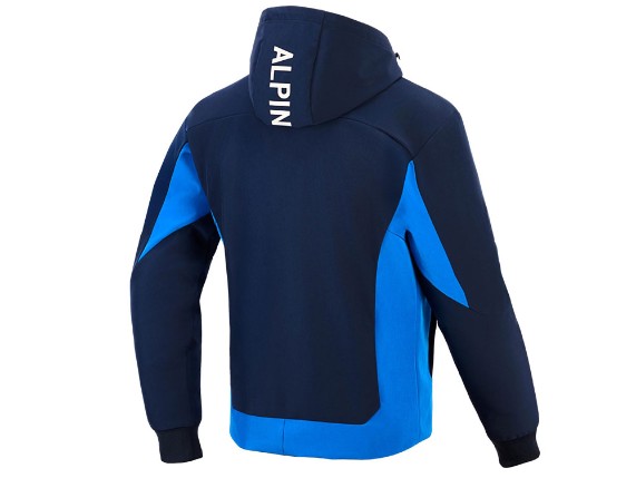 Alpinestars Radium Tech Zip Motorrad Hoodie (blau)