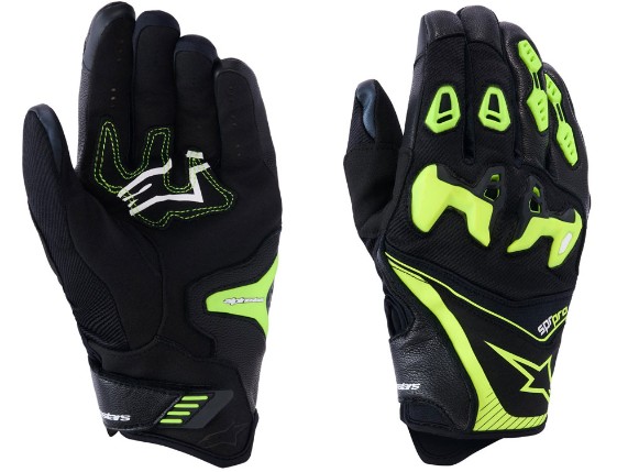 Alpinestars SP-R Pro Motorradhandschuhe (schwarz / neongelb)