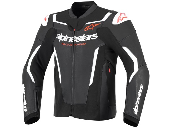 Alpinestars GP Force V2 Leder Motorradjacke (schwarz / weiß)