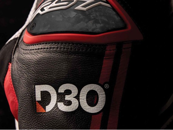 RST Race Dept V4.2 D30 Airbag eintilige Lederkombi (schwarz)