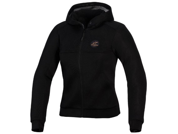 Alpinestars Chrome Superairflow Stella Motorrad Hoodie Damen (schwarz)
