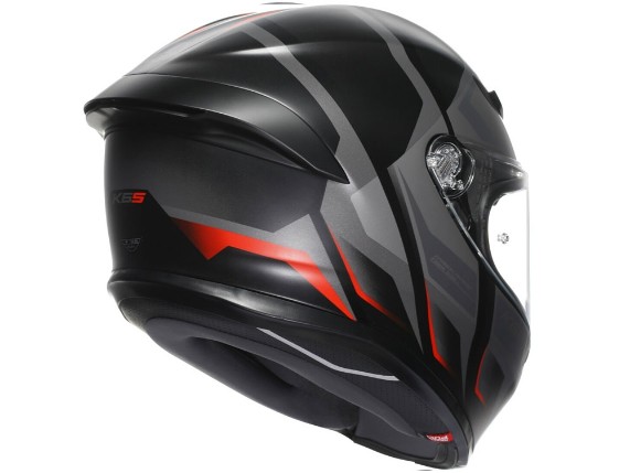 AGV K6 S Karve Integralhelm (schwarz / grau / rot)