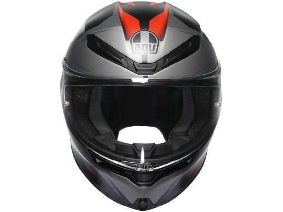 AGV K6 S Karve Integralhelm (schwarz / grau / rot)
