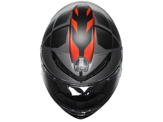 AGV K6 S Karve Integralhelm (schwarz / grau / rot)