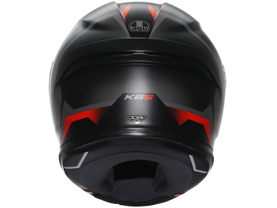 AGV K6 S Karve Integralhelm (schwarz / grau / rot)