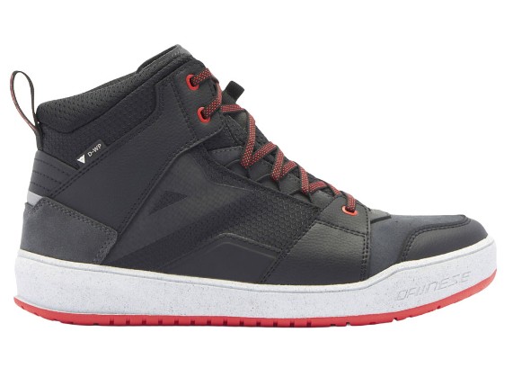 Dainese Suburb D-WP 2.0 wasserdichte Motorradschuhe (schwarz / weiß / rot)