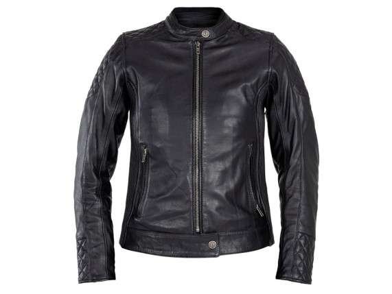 John Doe Adina Leder Motorradjacke Damen (schwarz)