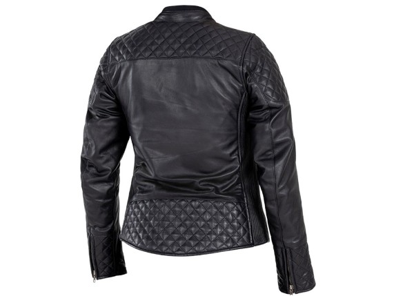 John Doe Adina Leder Motorradjacke Damen (schwarz)