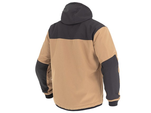 John Doe V3 XTM Softshell Ripstop Motorrad Hoodie (braun / schwarz)