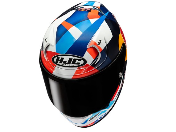 HJC RPHA 12 Red Bull Misano GP 2 Integralhelm (blau / rot / weiß)