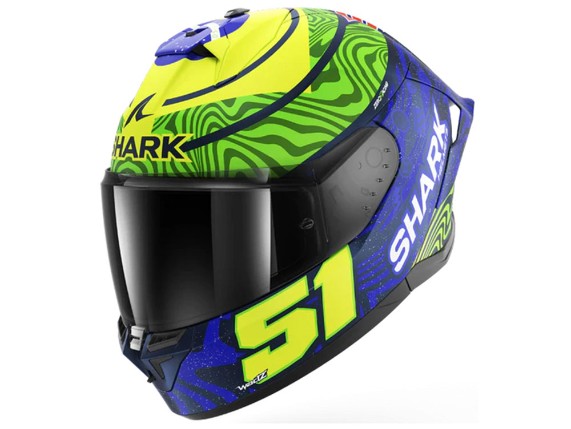 Shark Skwal Cup Replica Granado Integralhelm (blau / gelb / grün)